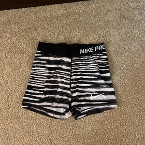 Zebra print Nike Pro size small